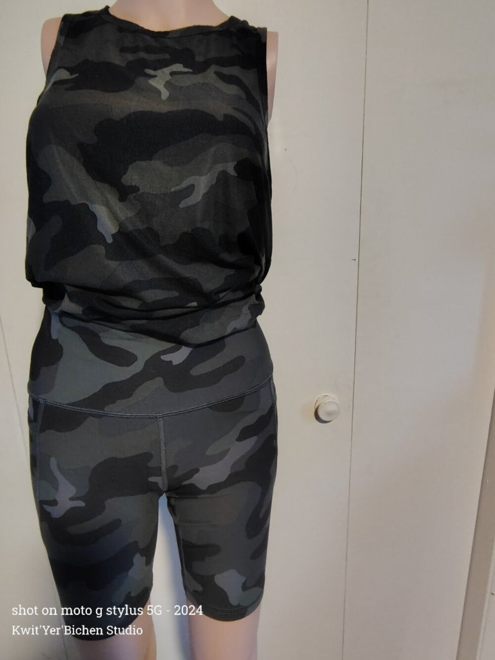 Women's Camouflage Short & Tank Top Set
